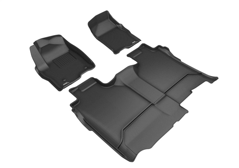 GMC Sierra Floor Mats - 3D MAXpider - KAGU Series - Black - `19-`26